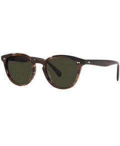 Oliver Peoples Universal Fit Desmon Round Sunglasses, 50mm