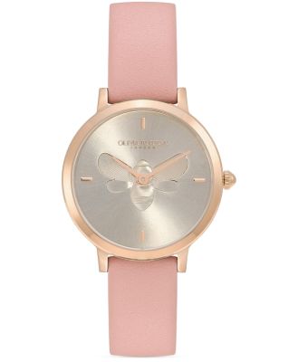 Olivia Burton Ultra Slim Bee Watch, 28mm