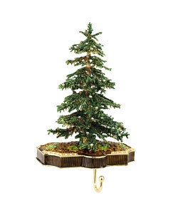 Olivia Riegel Christmas Tree Crystal & Pewter Stocking Holder