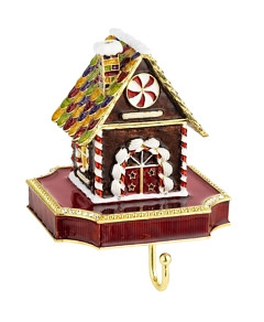 Olivia Riegel Gingerbread House Pewter Stocking Holder