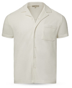 Onia Towel Terry Regular Fit Button Down Camp Shirt