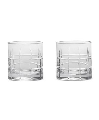 Orrefors Street Double Old Fashioned Glass, Set of 4