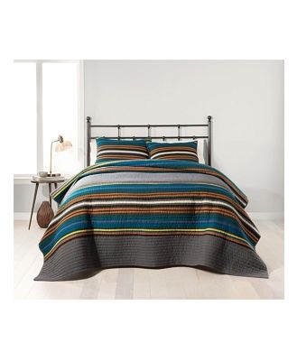 Pendleton Olympic Park Striped Pieced Quilt Set, King