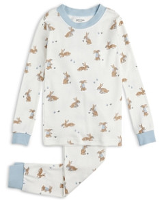 petit lem Unisex Bunnies Print Pajamas Set - Little Kid