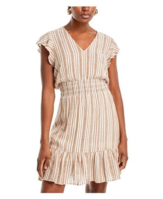 Rails Tara Embroidered Striped Dress