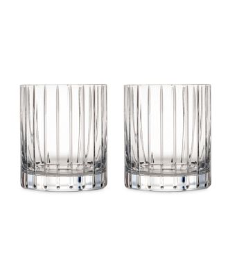 Rogaska Avenue Double Old-Fashioned Glasses, Set of 2