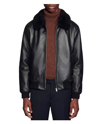 Sandro Heron Leather Jacket