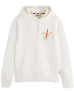Scotch & Soda Front Back Artwork Pullover Hoodie