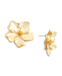 Shashi Iys Statement Stud Earrings in 14K Gold Plated