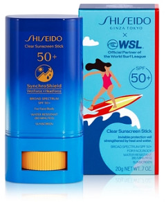 Shiseido Limited Edition World Surf League Clear Sunscreen Stick Spf 50+ 0.7 oz.