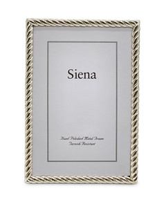 Siena Silver Rope 5 x 7 Picture Frame