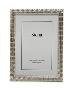 Siena Silver Weave 5 x 7 Picture Frame