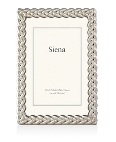 Siena Tizo Silver Braid Frame, 8 x 10