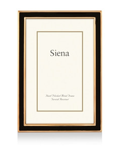 Siena Wide Enamel with Gold Frame, 4 x 6
