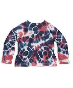 Sovereign Code Girls' Remi Tie Dye Peplum Sweatshirt - Baby