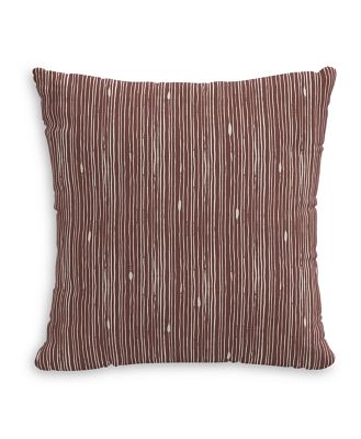 Sparrow & Wren Down Pillow in Mulberry Stripe, 20 x 20