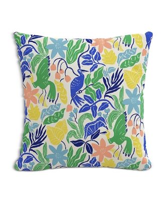Sparrow & Wren Down Pillow in Palm Lime, 20 x 20
