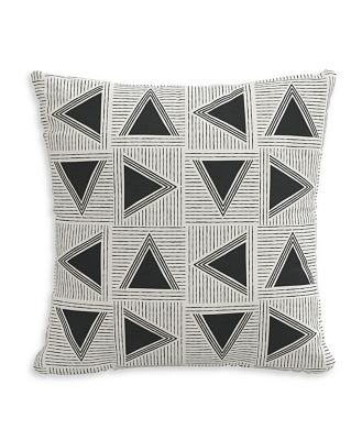 Sparrow & Wren Down Pillow in Tri Black & White, 20 x 20