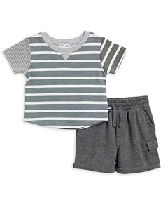 Splendid Boys' Mixed Stripe Shorts Set - Baby