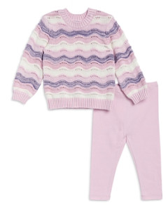 Splendid Girls' Lace Sweater & Leggings Set - Baby