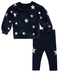 Splendid Girls' Velour Star Print Sweatshirt & Leggings Set - Baby