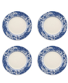 Spode Blue Italian Brocato Salad Plate, Set of 4