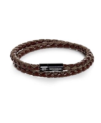Tateossian Double Wrap Woven Bracelet
