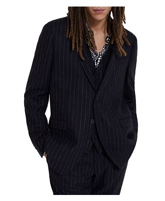 The Kooples Bi Jessi Stripe Tailored Fit Suit Jacket