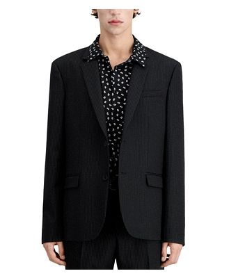 The Kooples Dotted Stripe Straight Fit Suit Jacket