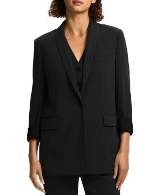 Theory Shawl Collar Rolled Sleeve Blazer