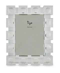 Tizo Clear Cubes Crystal Glass 5 x 7 Picture Frame