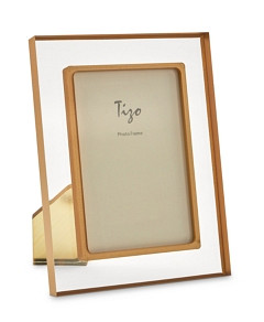 Tizo Lucite Bordered Easel Back 8 x 10 Picture Frame