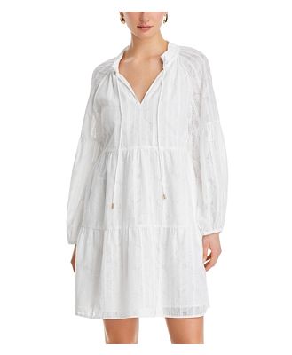 Tommy Bahama Illusion Fronds Tiered Dress