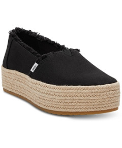 Toms Women's Valencia Platform Espadrille Flats