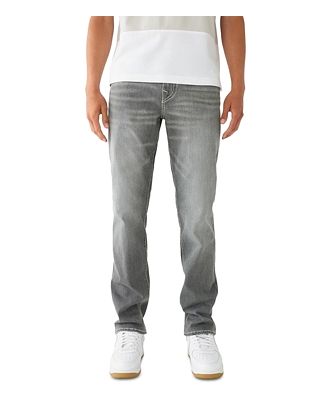 True Religion Ricky Straight Fit Jeans in Chalk Gre