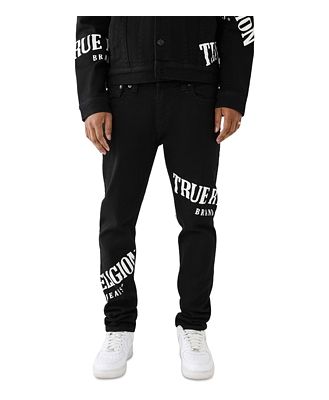 True Religion Rocco Flap Stretch Skinny Fit Jeans in Body Rinse Black