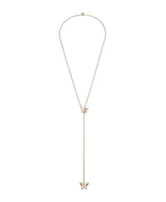 Uno de 50 Volare Butterfly Y Necklace in 18K Gold Plated, 33.5