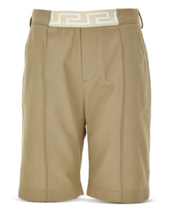 Versace Boys' Greca Cotton Twill Shorts - Big Kid