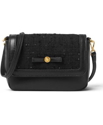 Versace Girls' Leather & Tweed Shoulder Bag - Little Kid, Big Kid