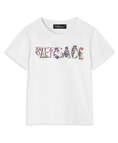 Versace Girls' Logo Tee - Little Kid