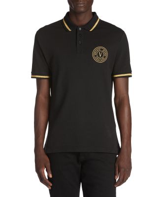 Versace Jeans Couture Cotton Pique Regular Fit Polo Shirt