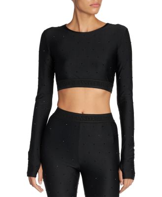 Versace Jeans Couture Embellished Long Sleeve Tee