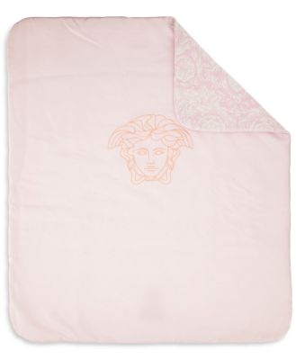 Versace Unisex Cotton Blend Medusa Embroidered Barocco Outdoor Blanket - Baby