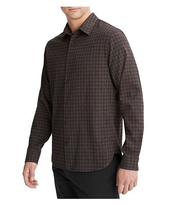 Vince New Castle Printed Long Sleeve Button Front Shirt