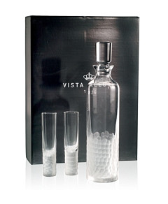 Vista Alegre Artic Case with Vodka Decanter and 4 Shot Glasses