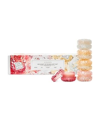 Voluspa Roses Macaron Candle Gift Box, Set of 5