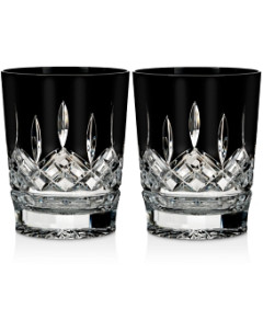 Waterford Lismore Black Double Old Fashioned, Set of 2