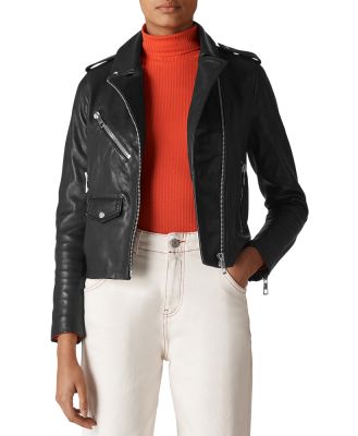 Whistles Agnes Leather Moto Jacket