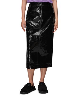 Whistles Rachel Patent Leather Skirt