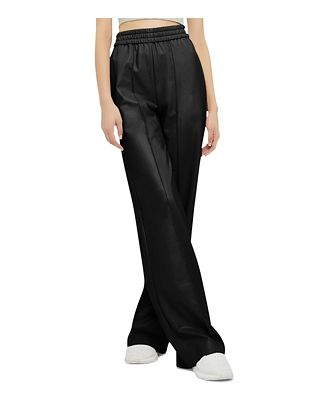 Wolford Faux Leather Wide Leg Pants